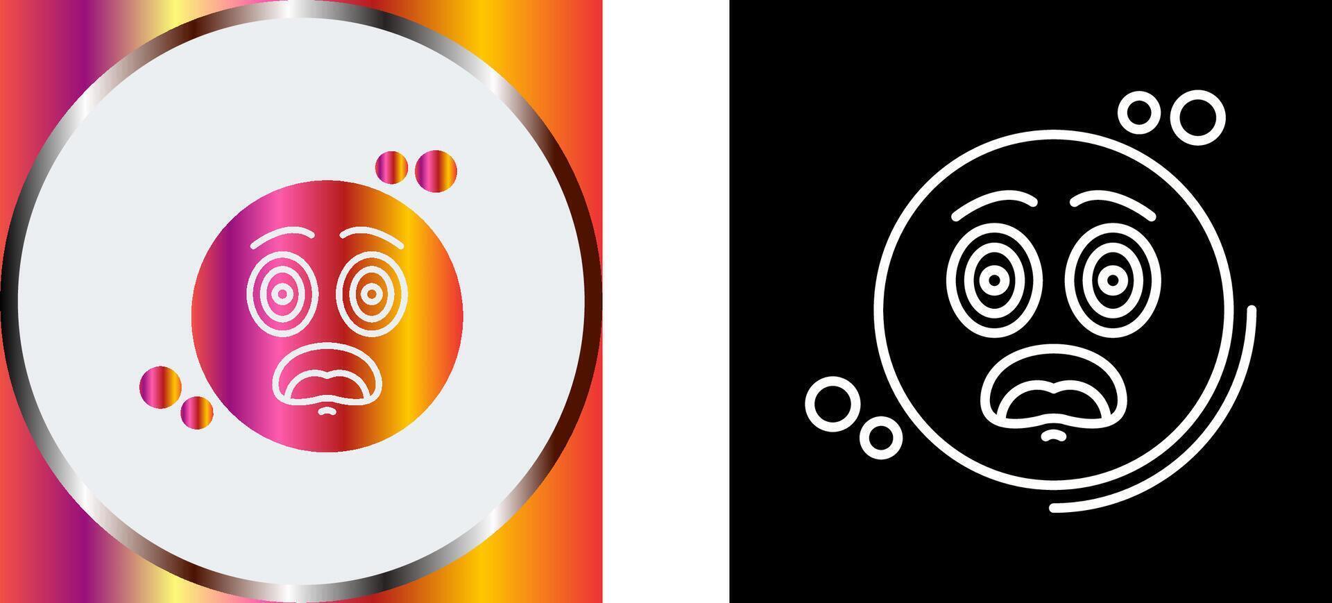 Dazed Icon Design vector