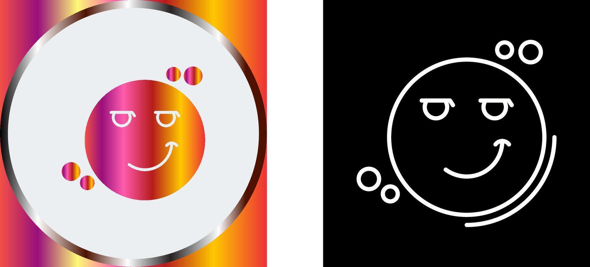 Smirk Icon Design vector