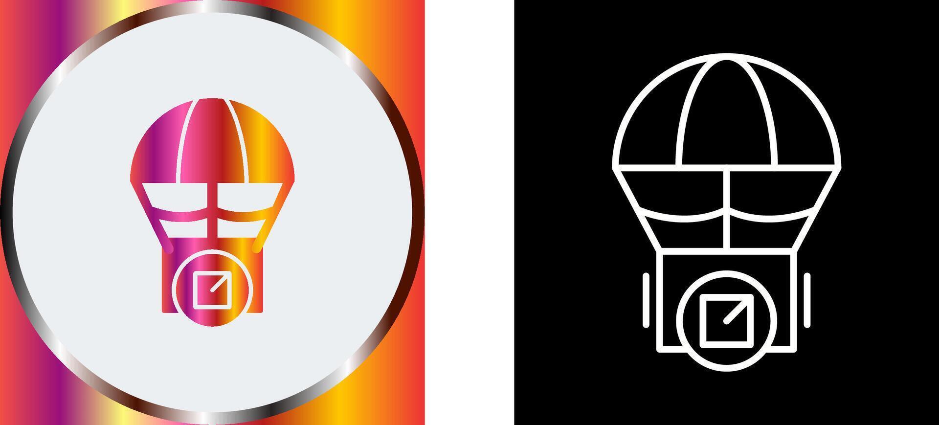 Parachute Icon Design vector