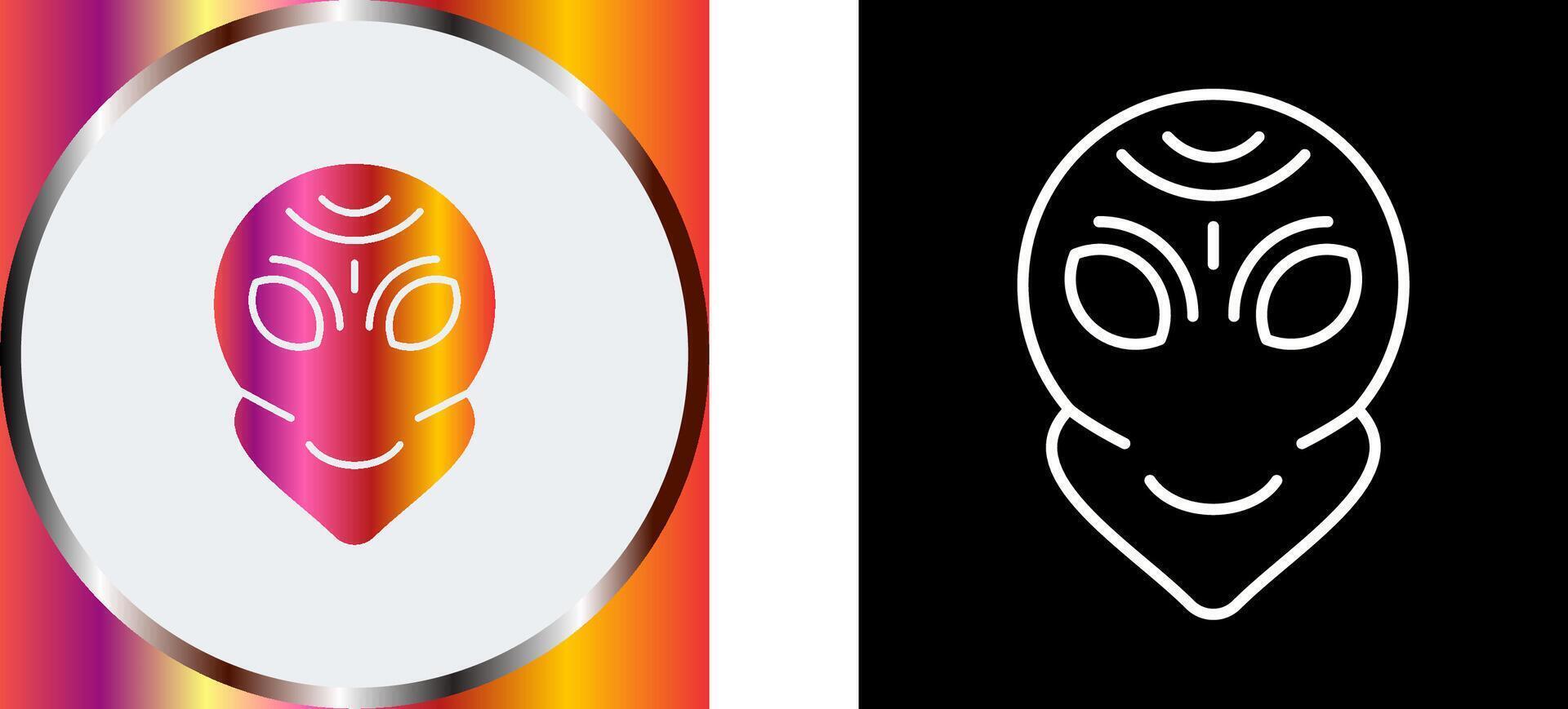 Alien Icon Design vector