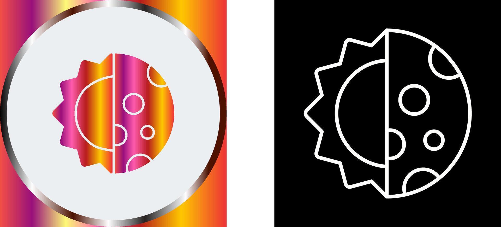 Day And Nigt Icon Design vector