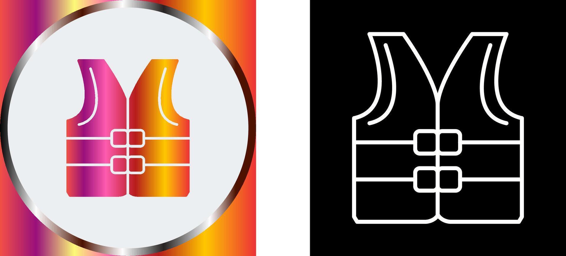 Life jacket Icon Design vector
