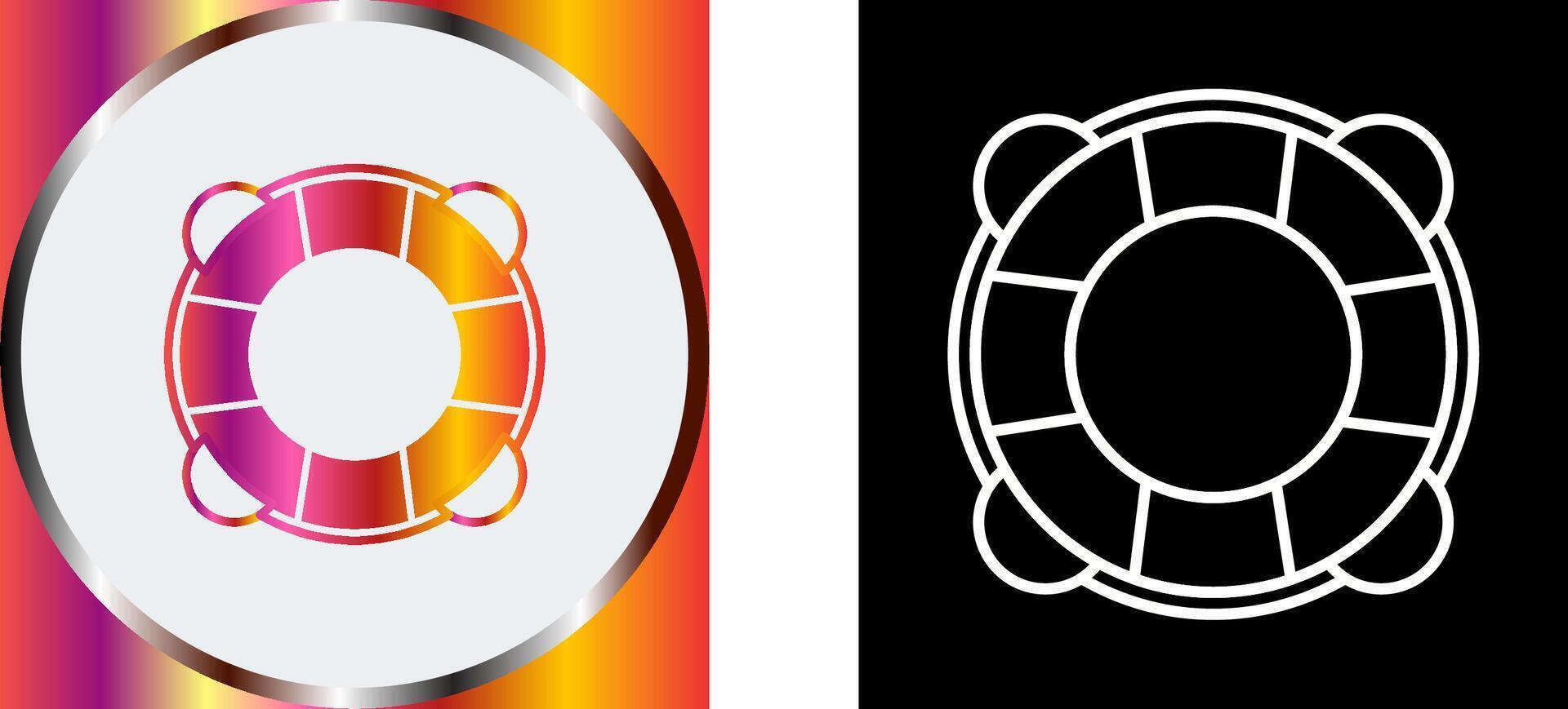Life Preserver Icon Design vector