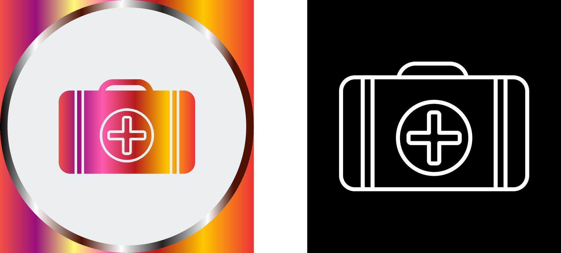 First Aid Kit Icon Design vector