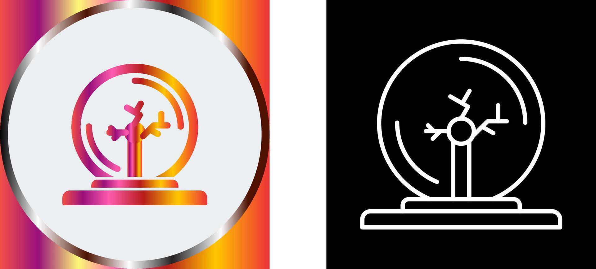 Plasma Ball Icon Design vector