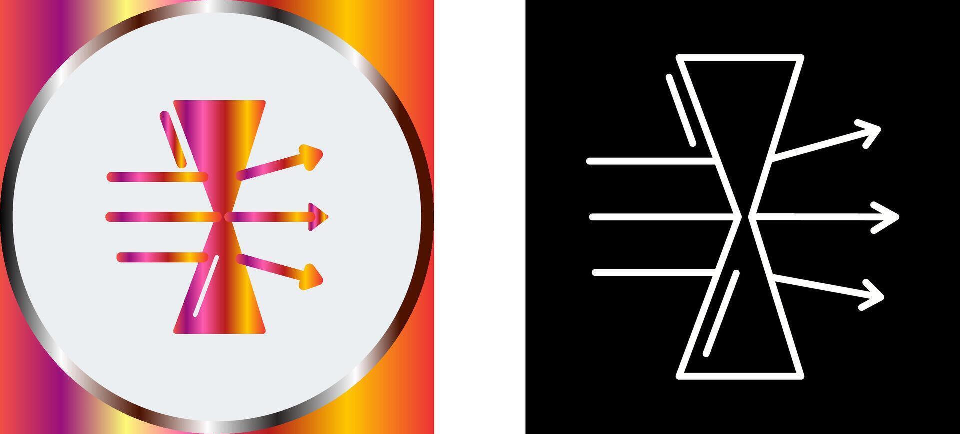 Dispersion Icon Design vector