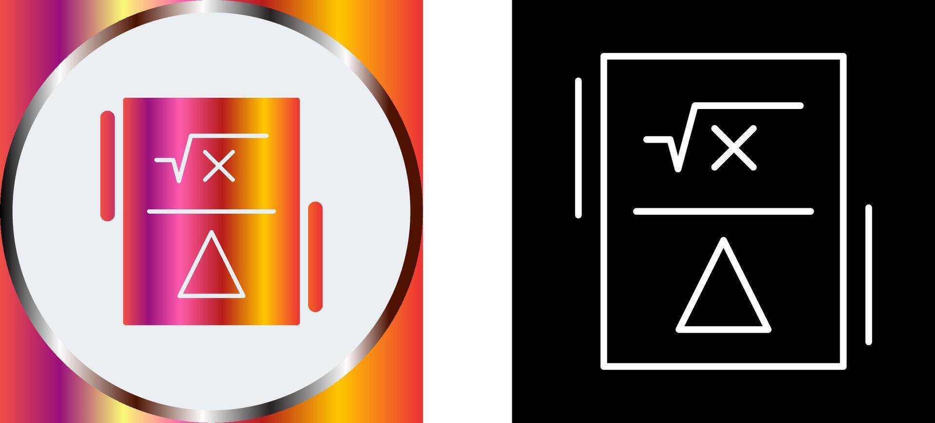 Formula Icon Design vector