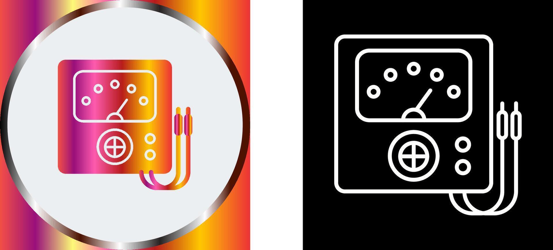 Voltmeter Icon Design vector