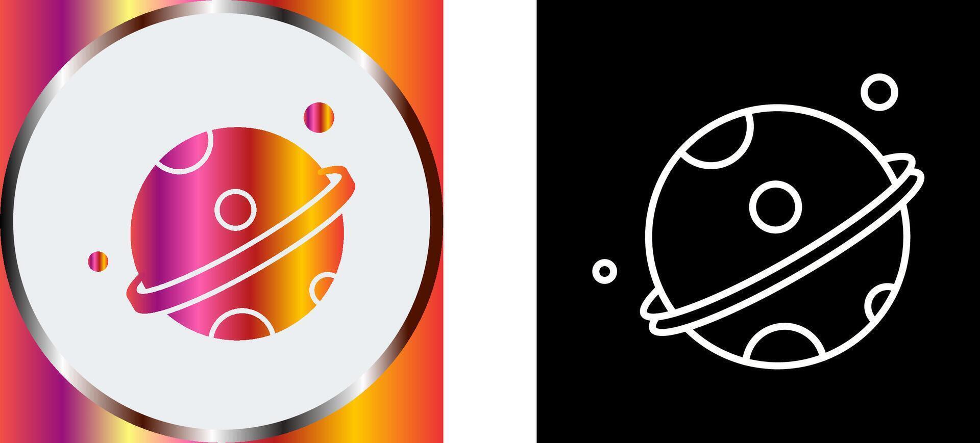 Planet Icon Design vector
