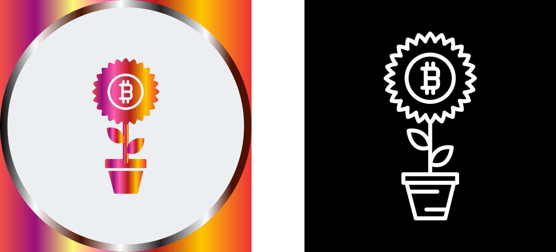 Sun Flower Icon Design vector
