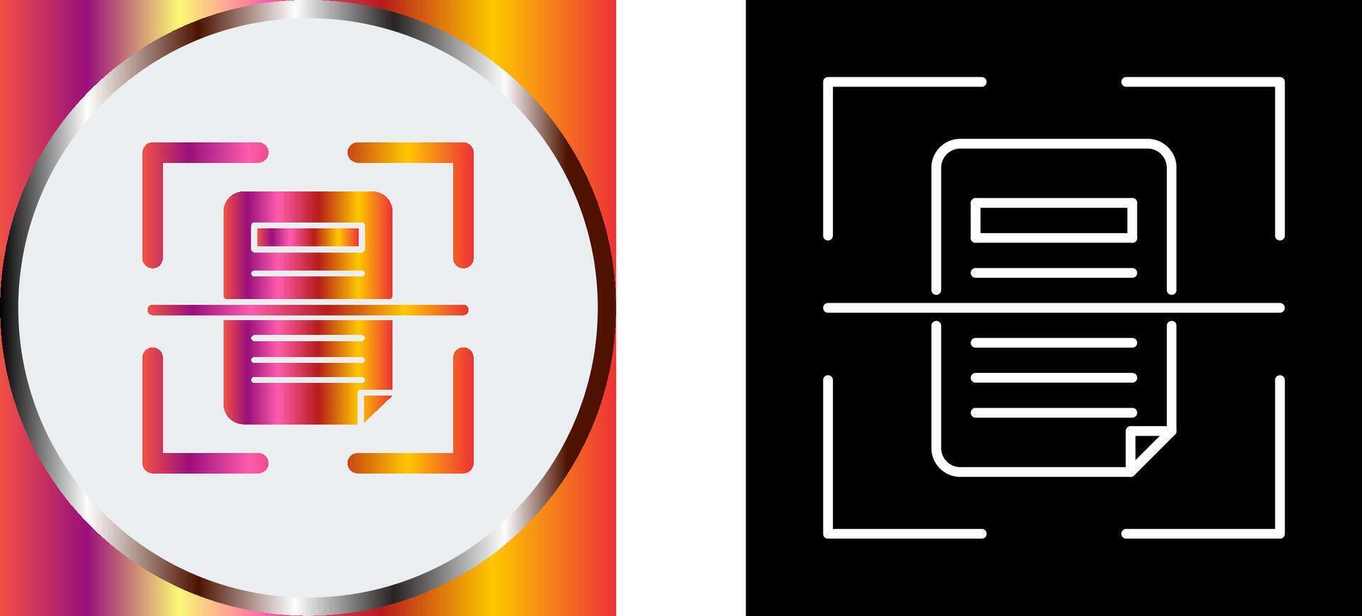 Scan Icon Design vector