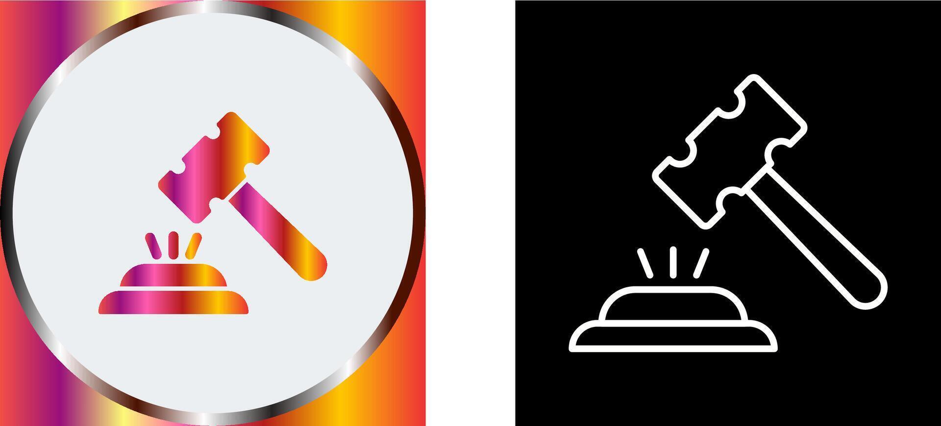 Gavel Icon Design vector