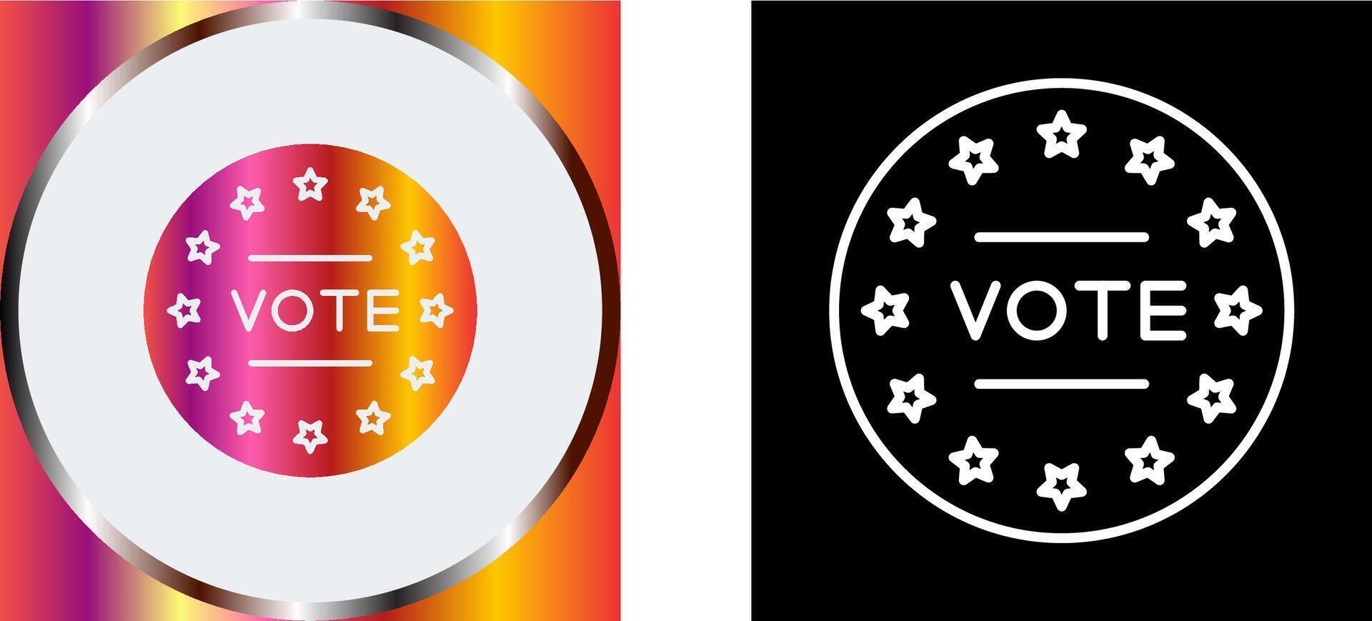 Vote Icon Design vector