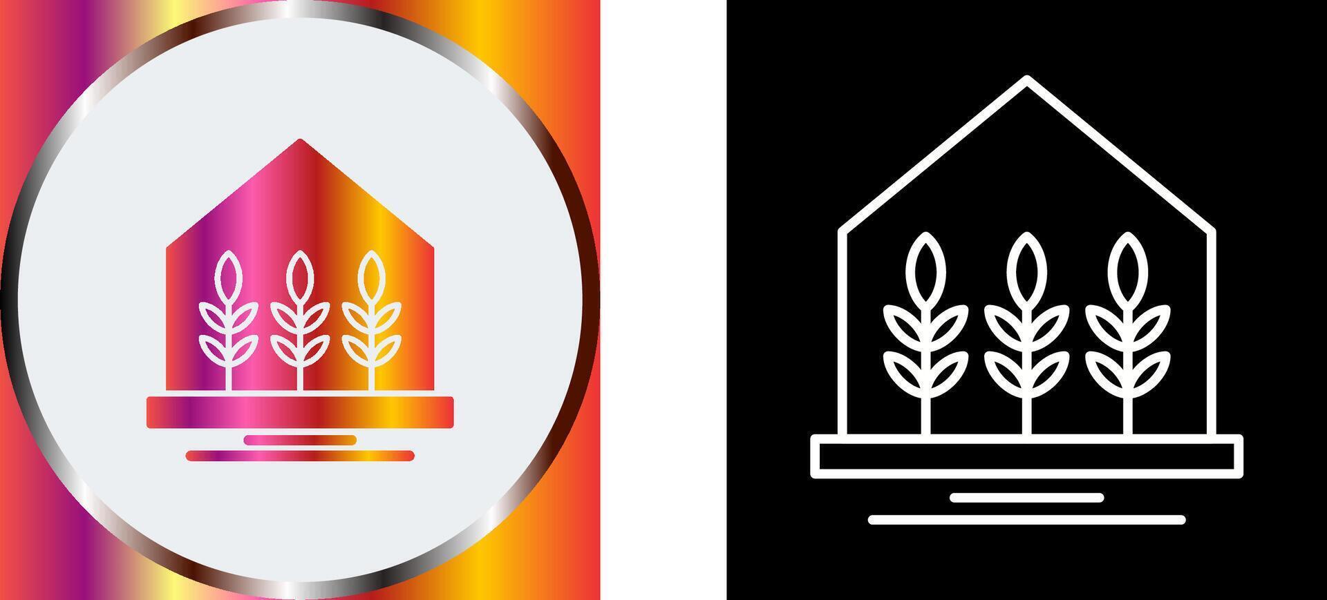 Farm House Icon Design vector