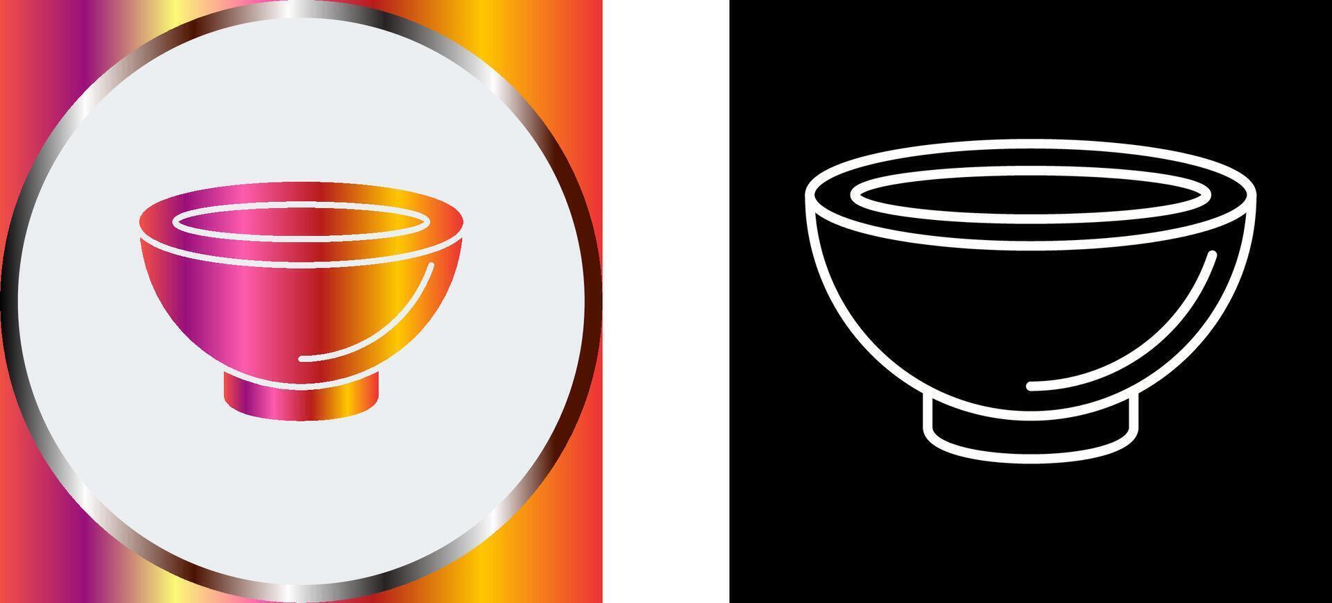 Bowl Icon Design vector