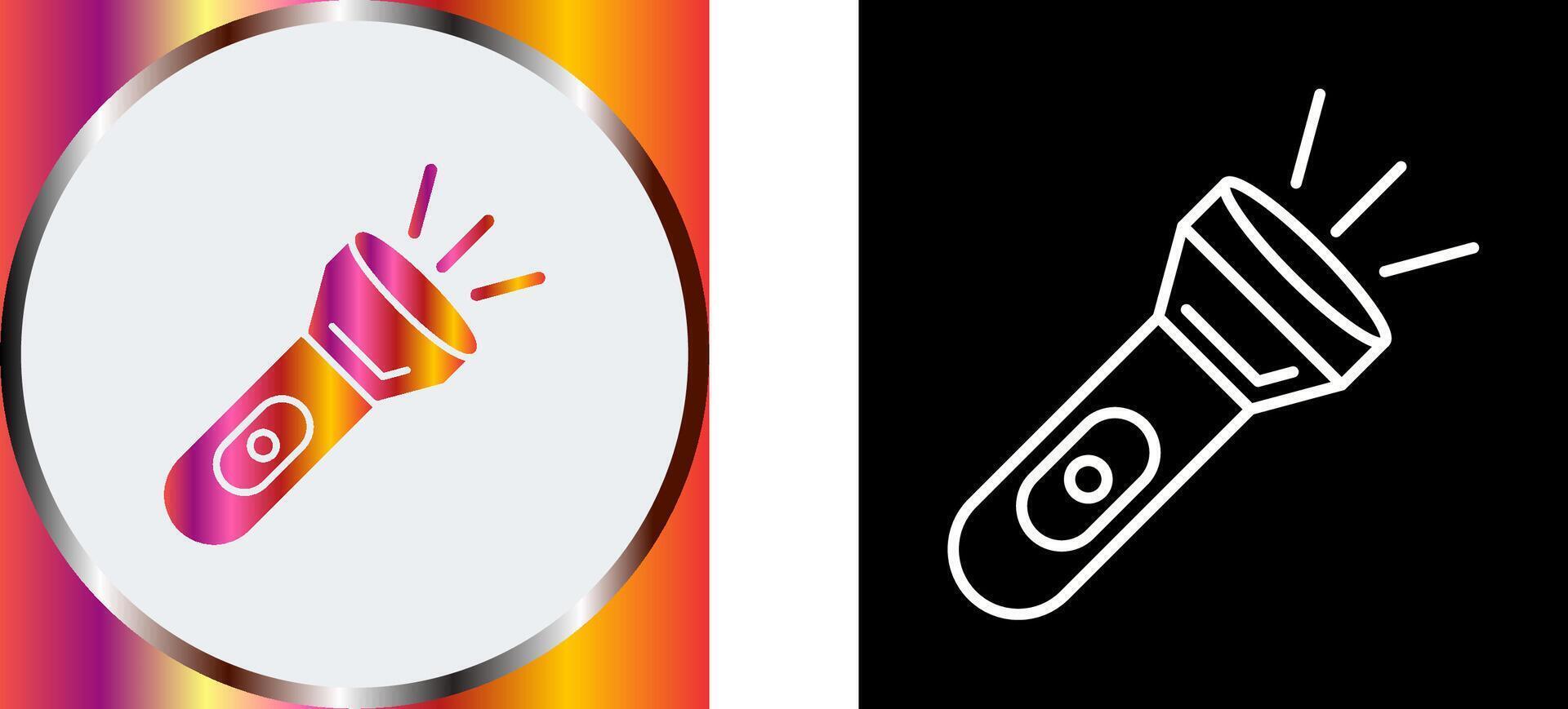 Flash Light Icon Design vector