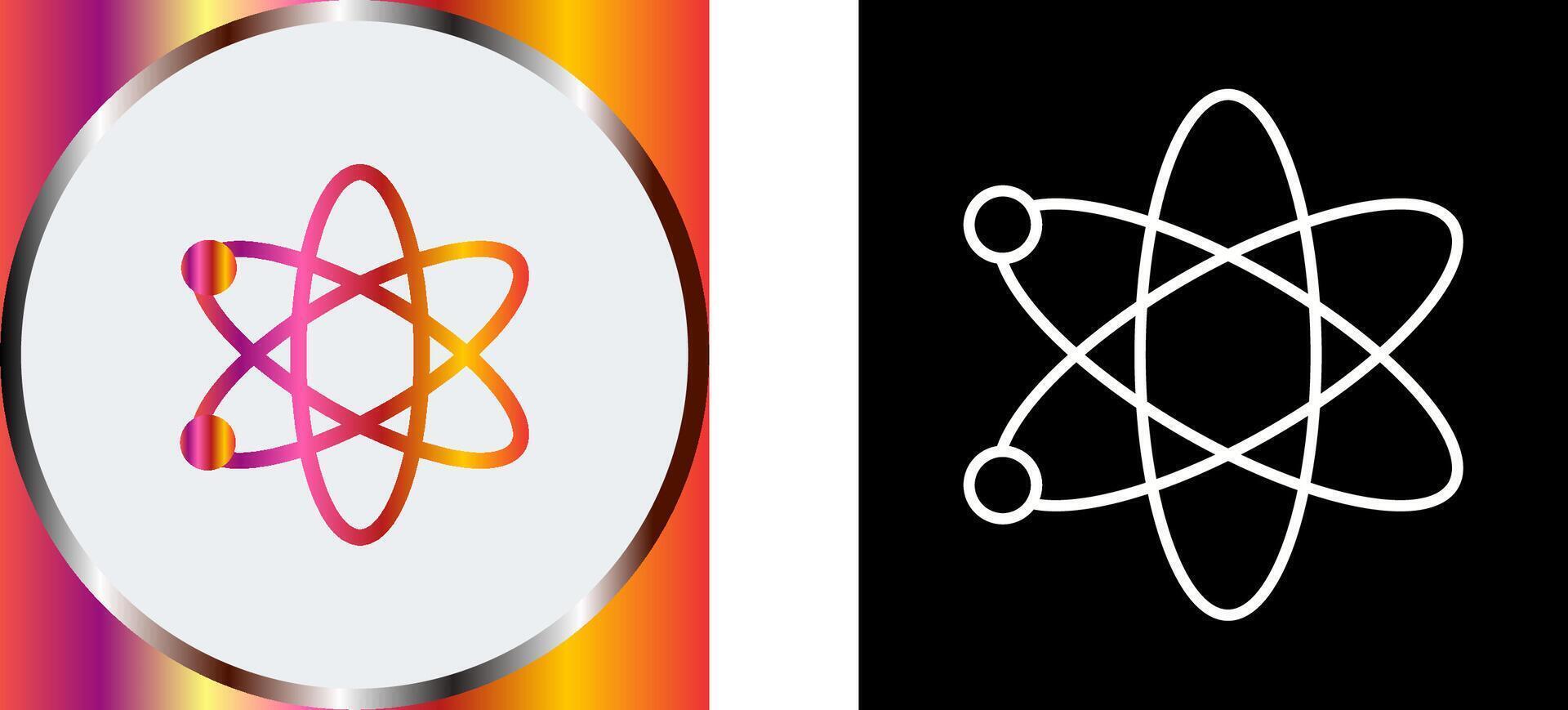 Atom Icon Design vector
