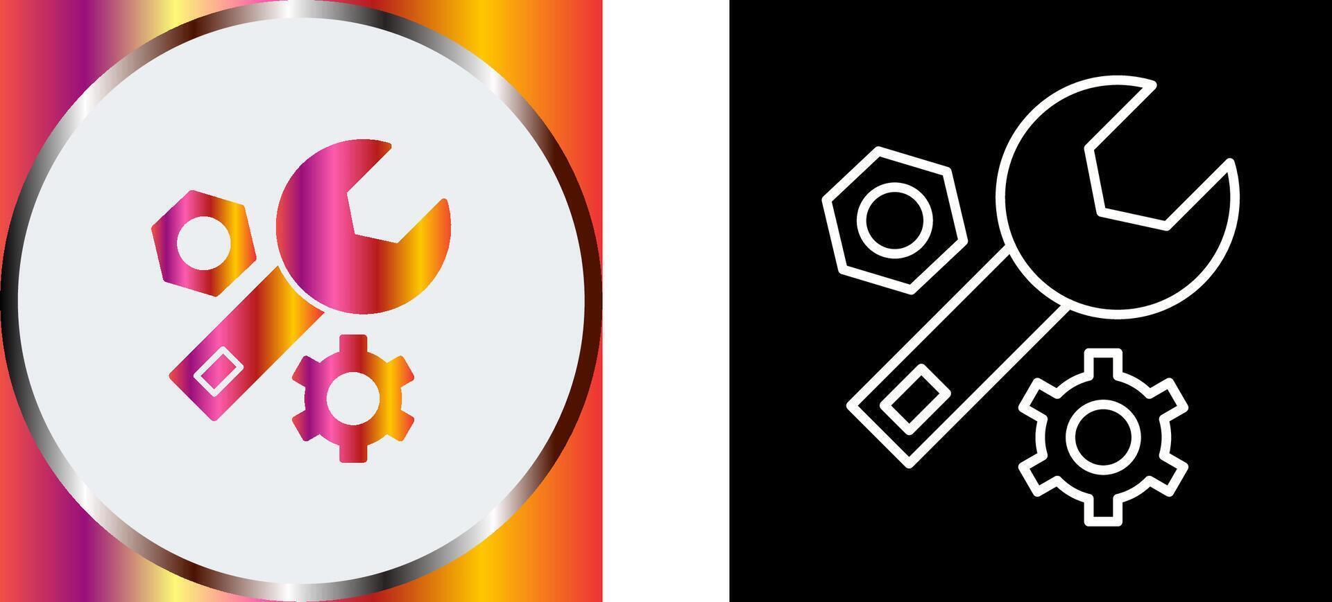 Wrench Icon Design vector
