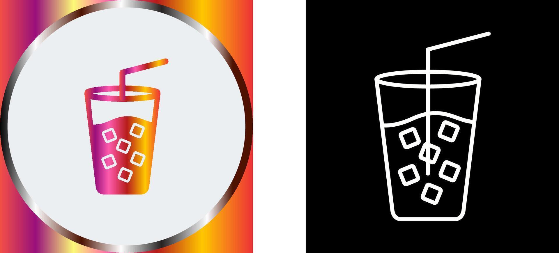 Cold Drink Icon Design vector