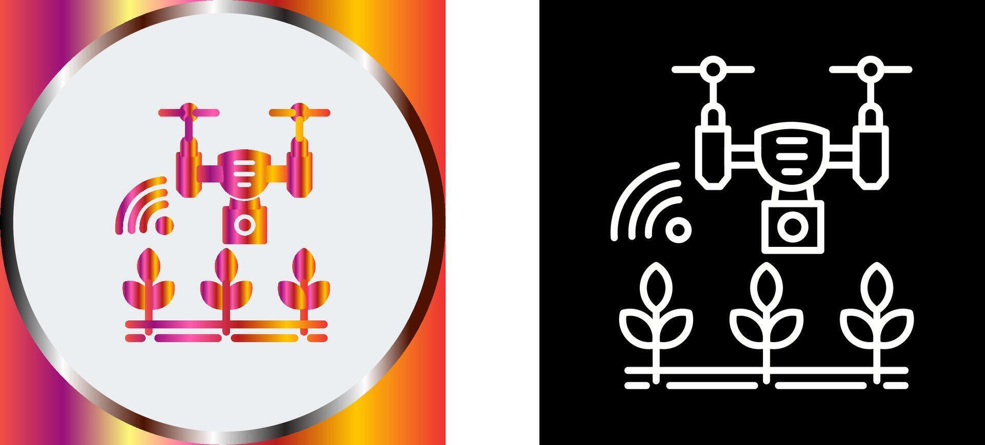 Smart Farm Icon Design vector