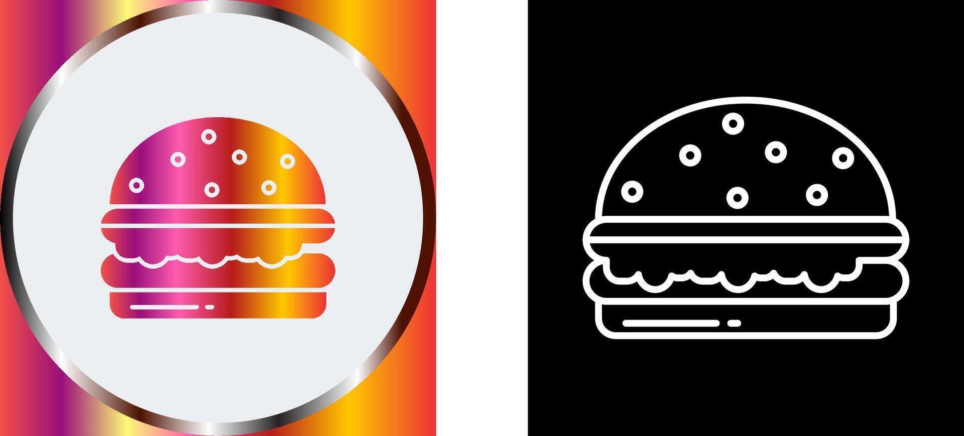 Burger Icon Design vector