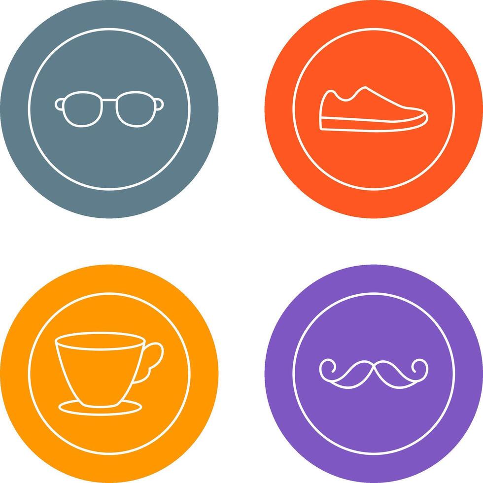 Sunglasses and Shoe Icon vector