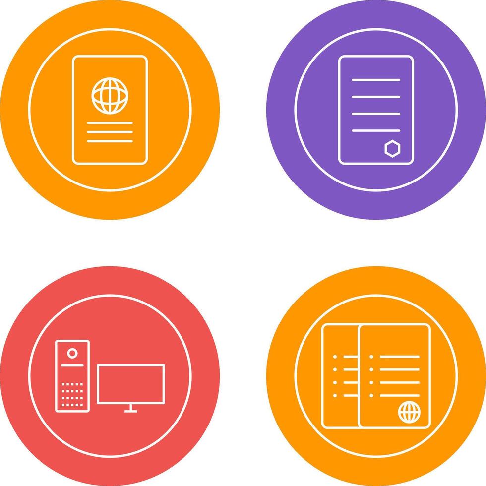 global report and reports Icon vector