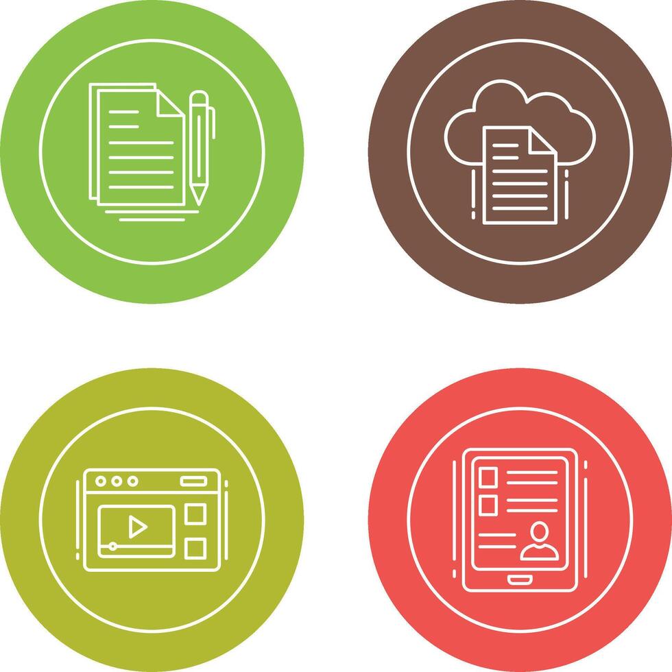 Document and File Icon vector