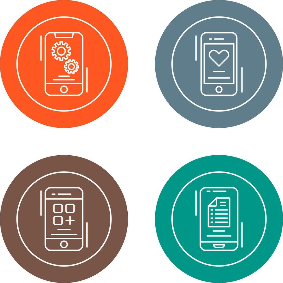 Setting and Favourite Icon vector