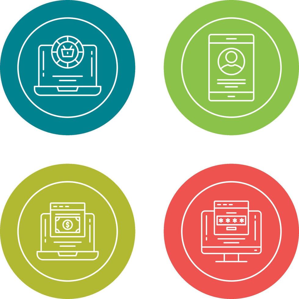 Token and Profit Icon vector