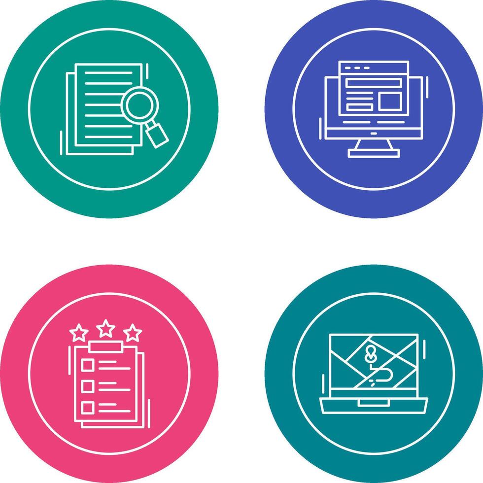 Details Looking and Adaptive Icon vector