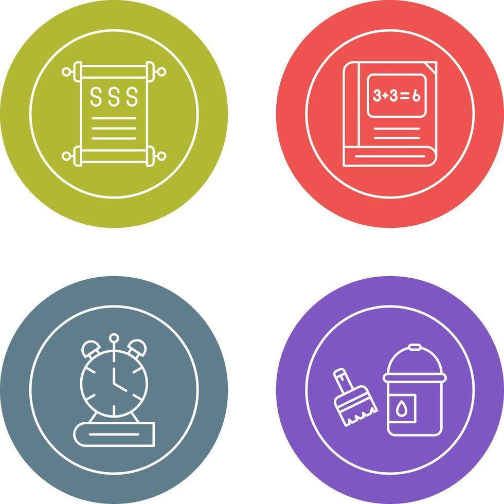 History and Math Icon vector