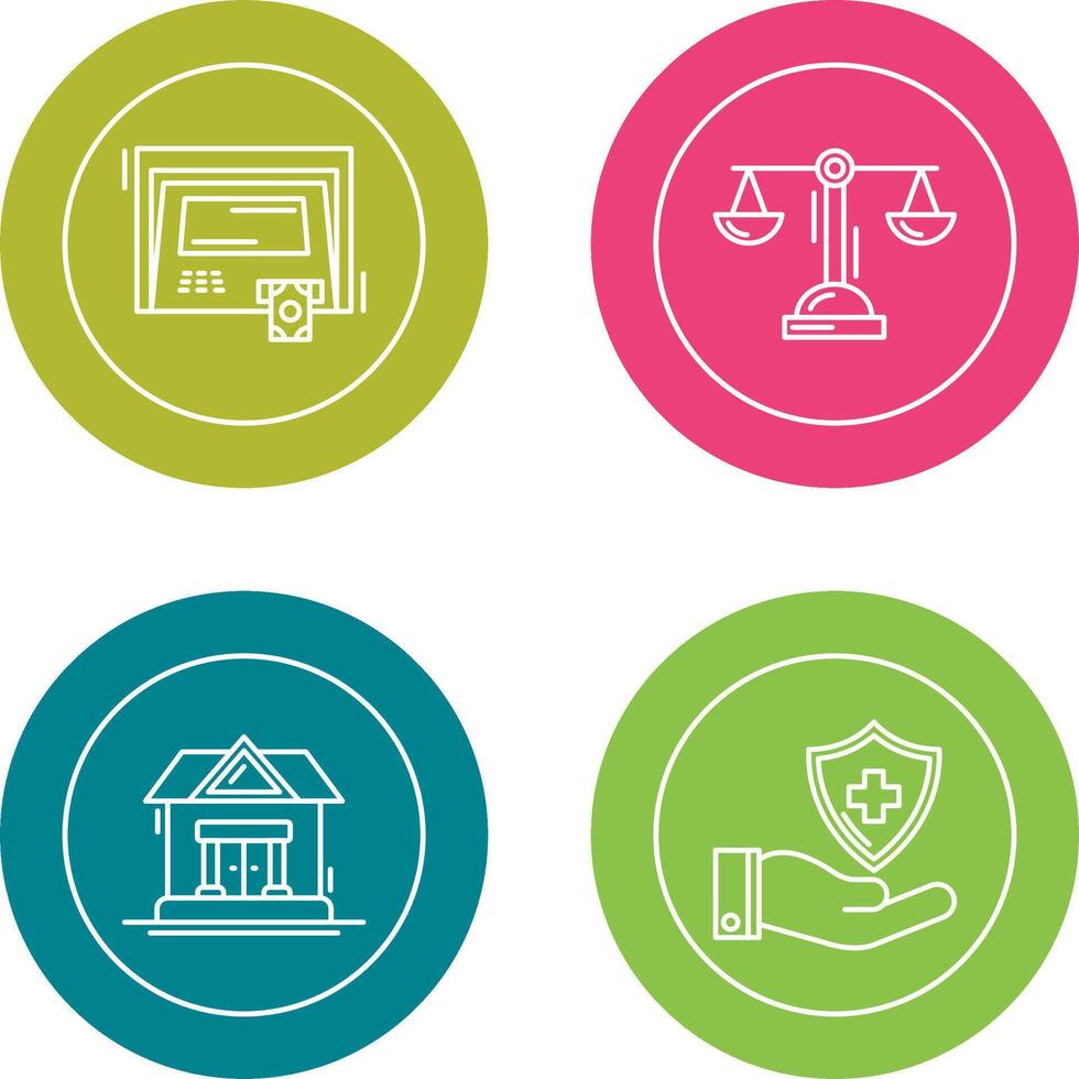 ATM and Balance Icon vector