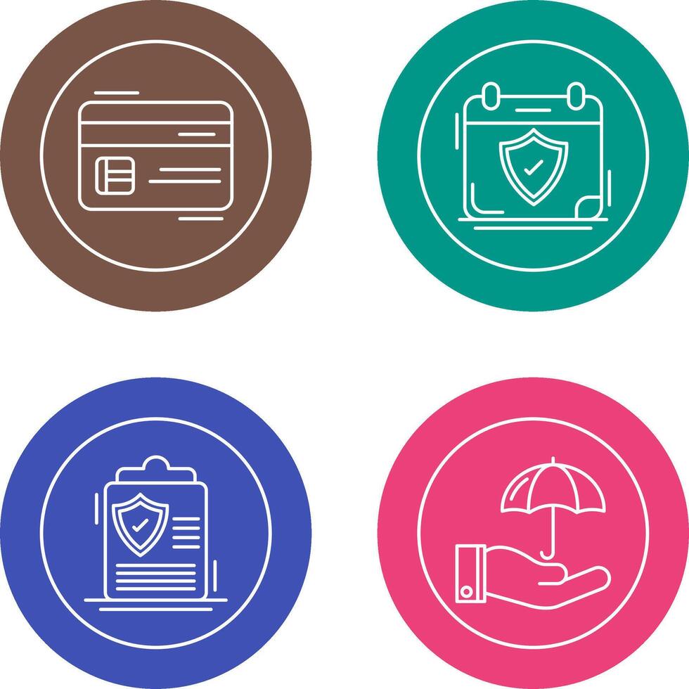 Credit Card and Period Time Icon vector