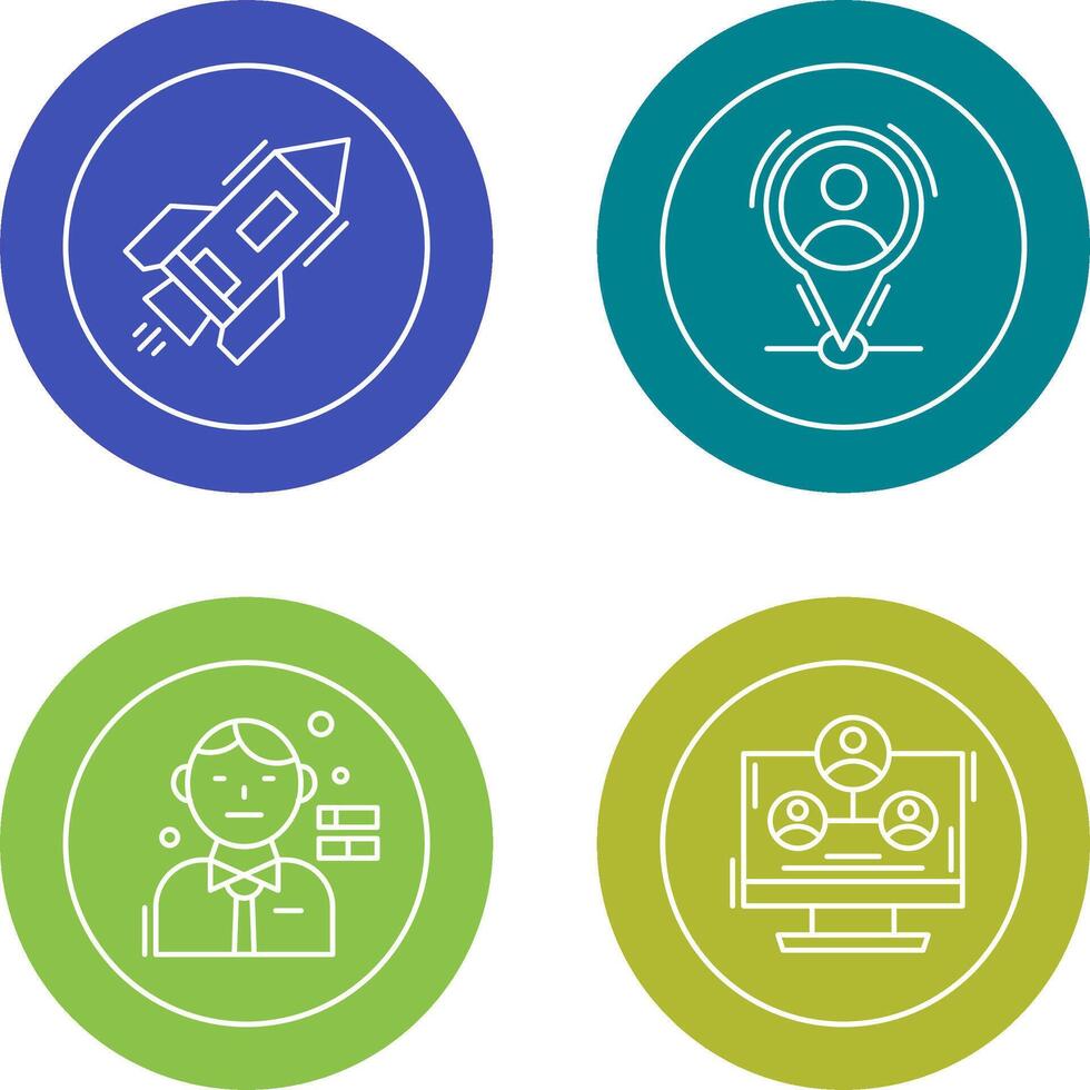 Start Up and Placeholder Icon vector