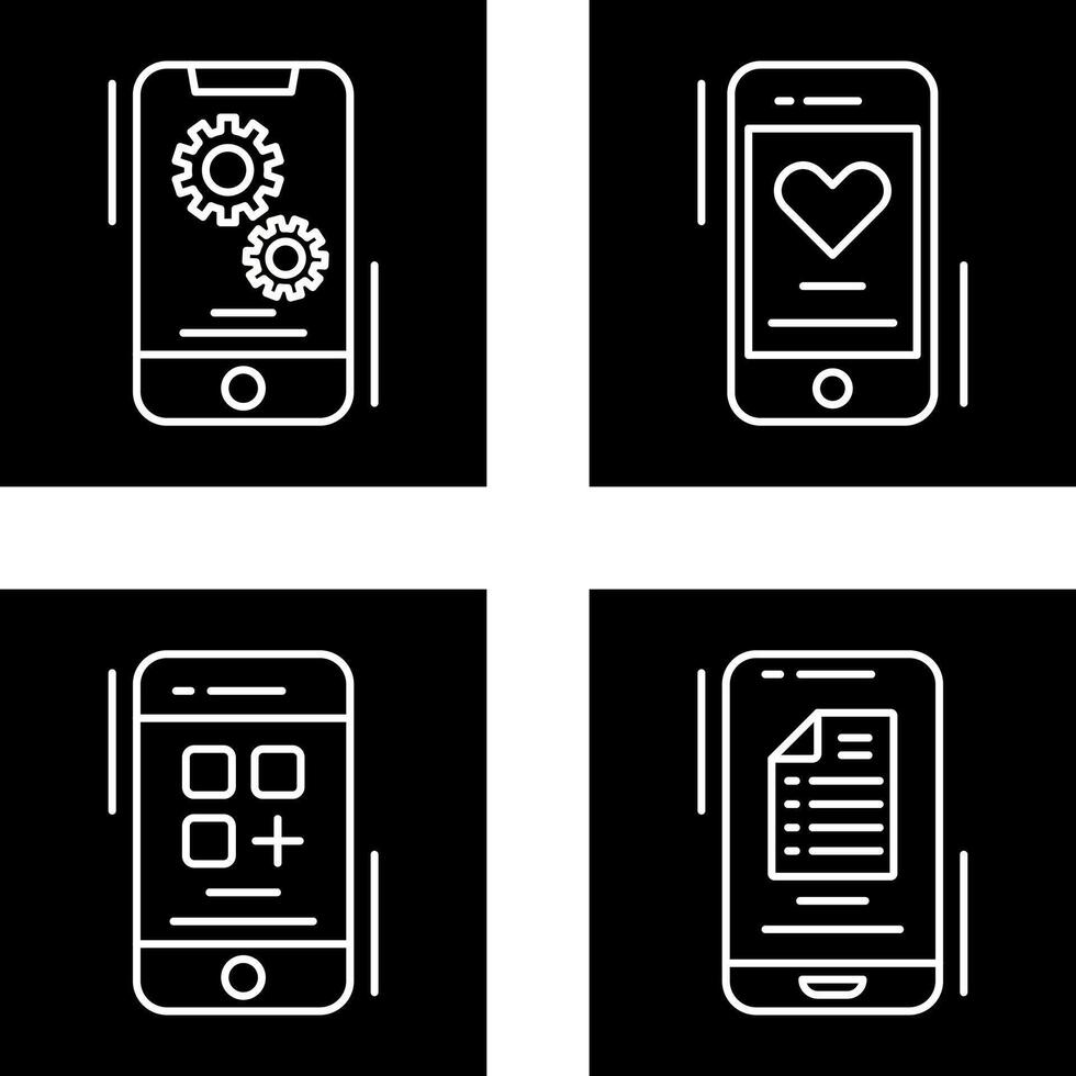 Setting and Favourite Icon vector