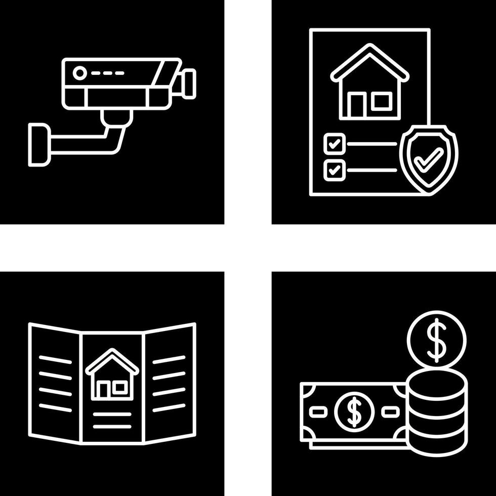 Cctv and Protection Icon vector