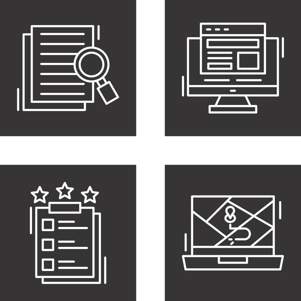 Details Looking and Adaptive Icon vector