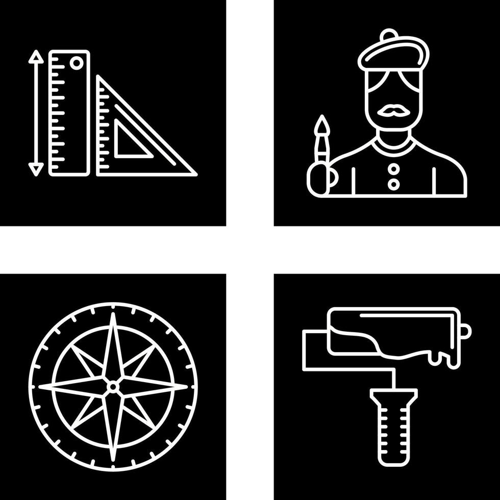 Rules and Artist Icon vector