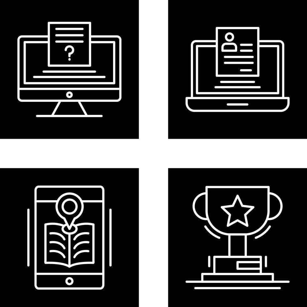 Quiz and Registration Icon vector