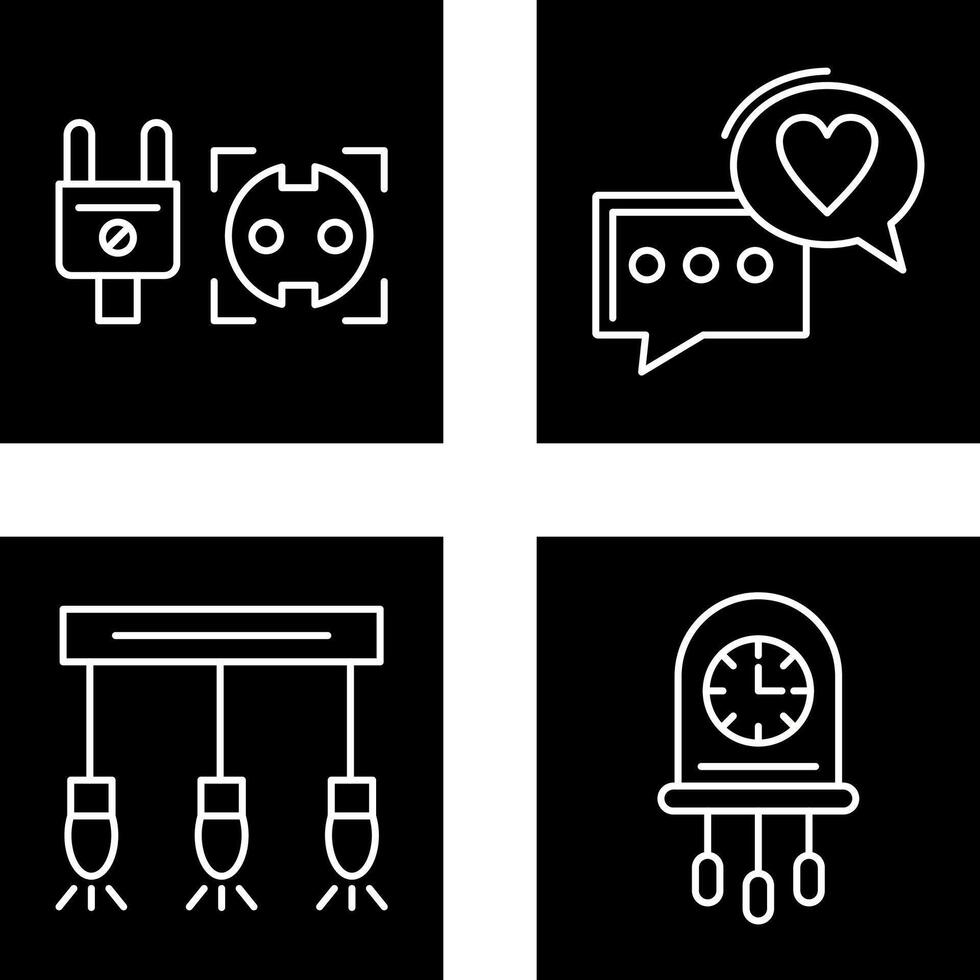 Socket and Chat Icon vector