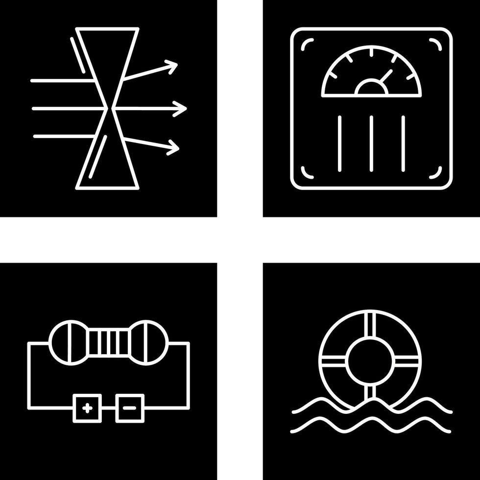 Dispersion and Weight Scale Icon vector
