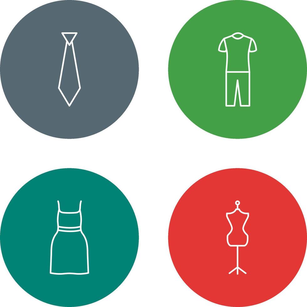 Tie and Pyjamas Icon vector