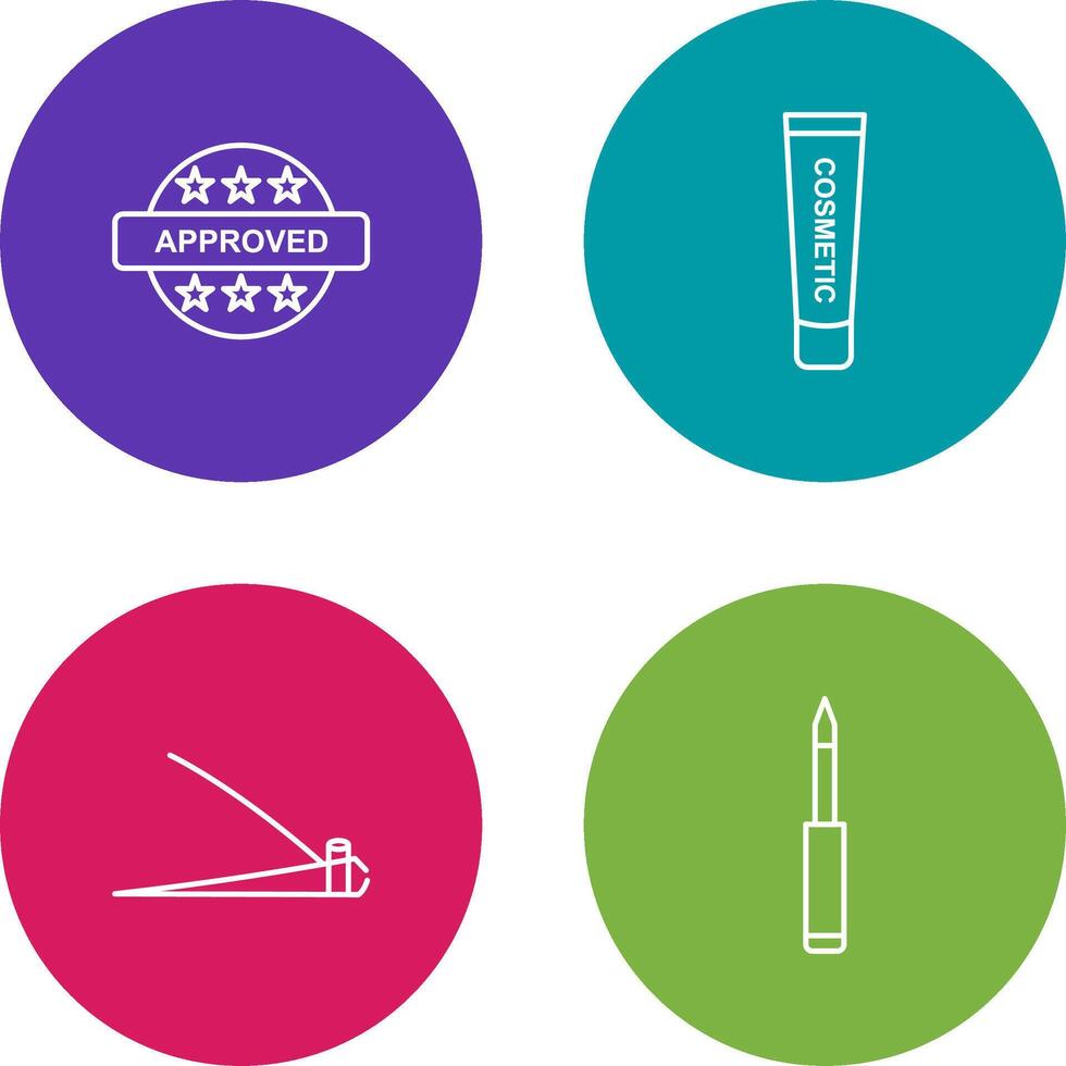 Approved and Creem Icon vector