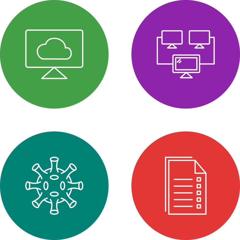 Cloud Systems and Connected Icon vector