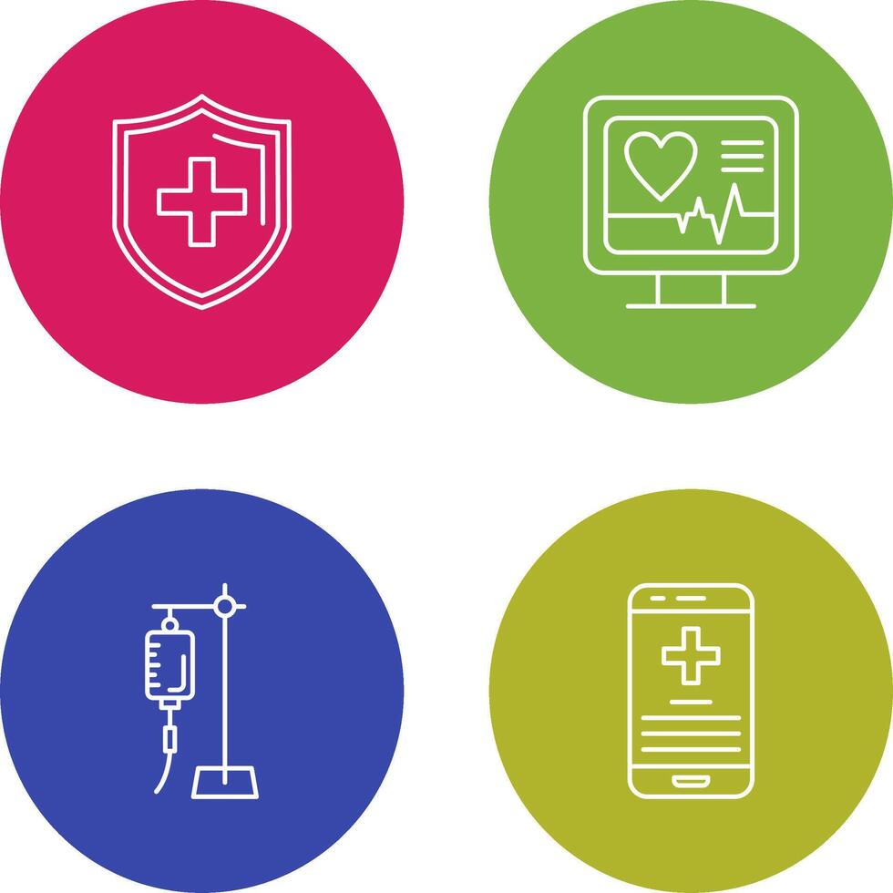 Protection and Plus Icon vector