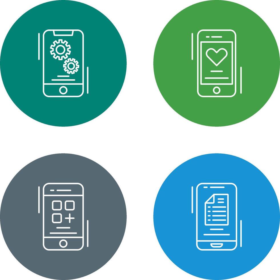 Setting and Favourite Icon vector