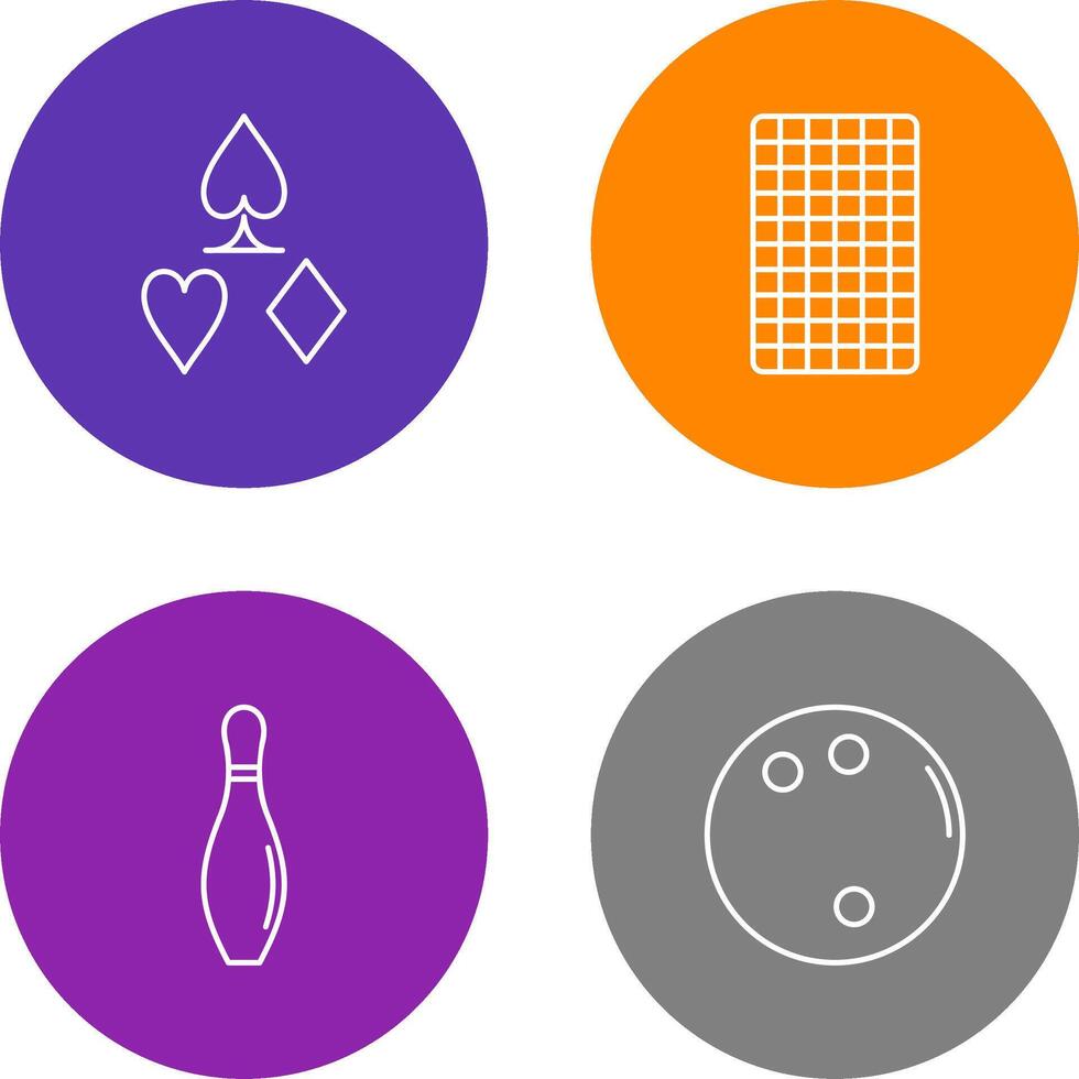 card suits and card backward Icon vector