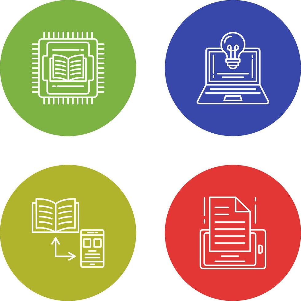 Cpu and Lamp Icon vector