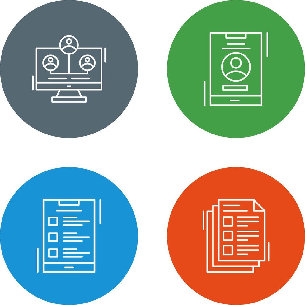 Newtwork and Account Icon vector